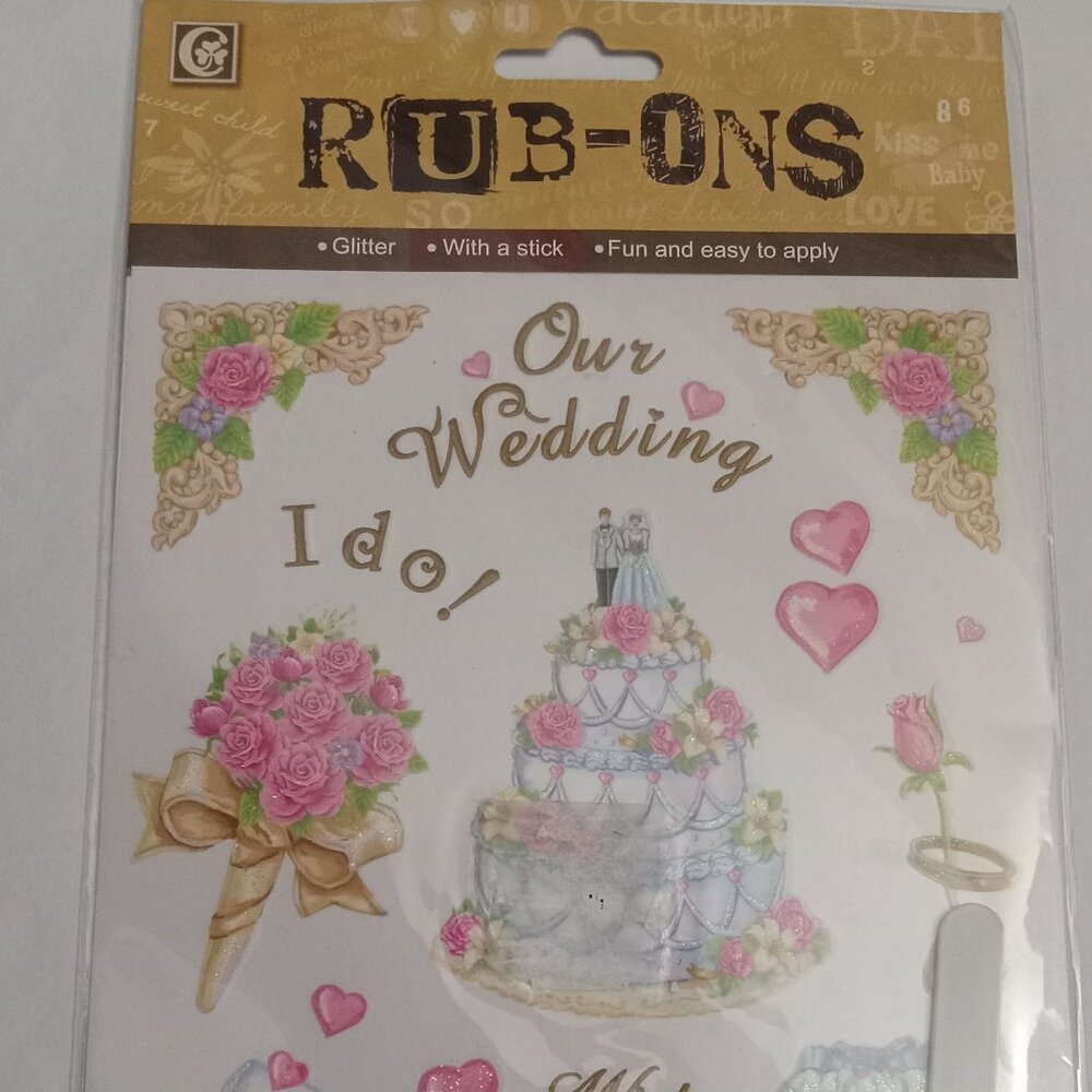LK Glitter Wedding Rub on's unknown Brand